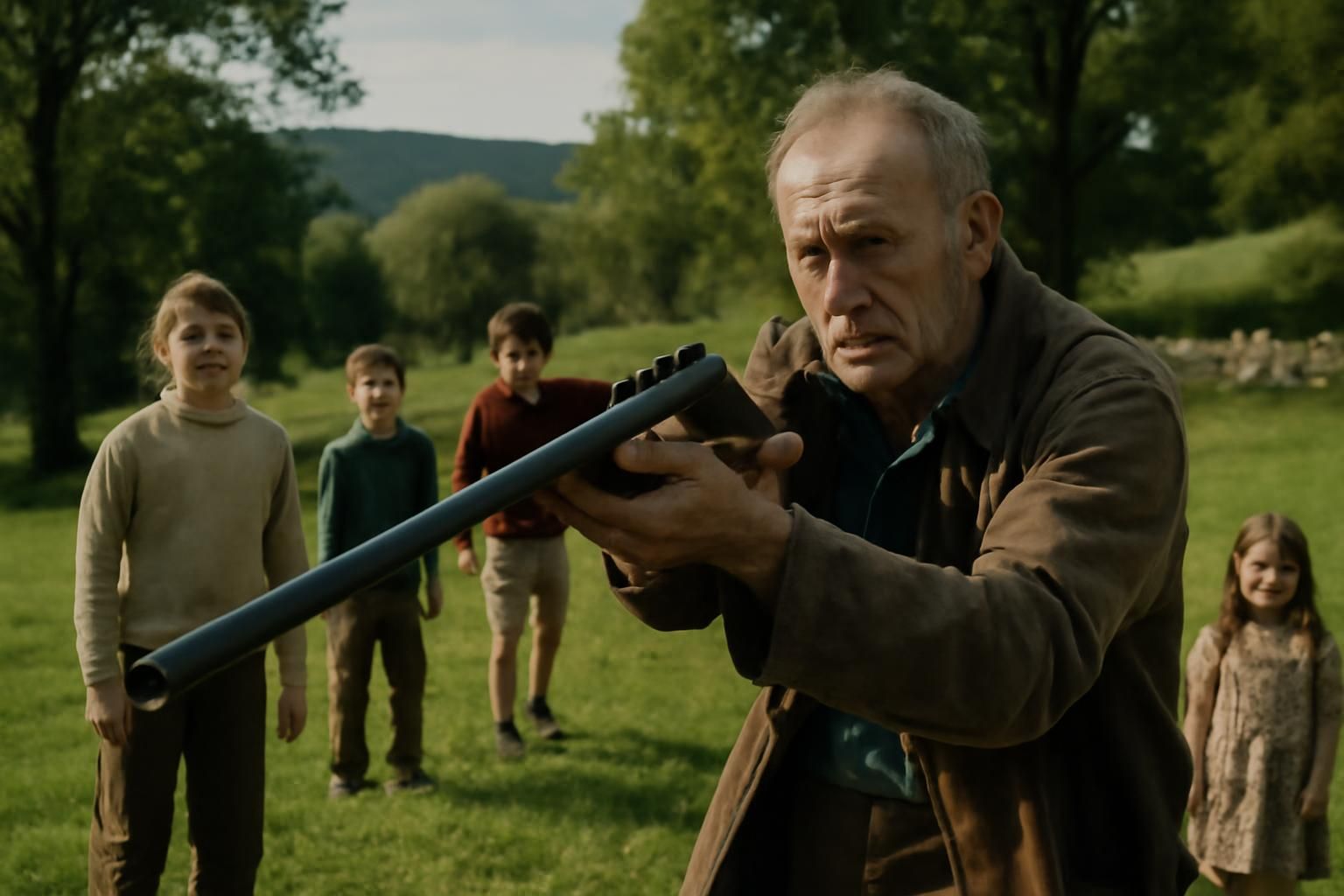 en haute-loire, un sexagénaire provoque l'indignation en revendiquant ouvertement des propos racistes tout en tirant à la carabine à proximité d'enfants, soulevant de vives inquiétudes dans la communauté.