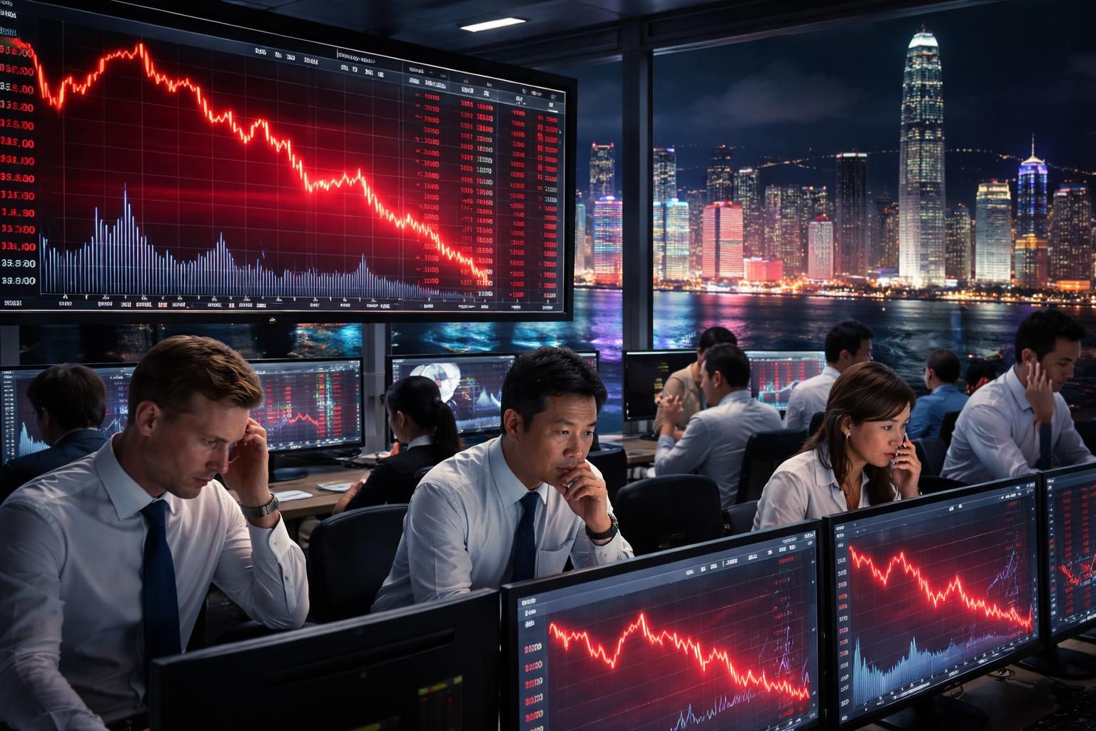 hong kong : les marchés chutent de 0,7%, répercussions sur le cac 40 - analyse complète par abc bourse.
