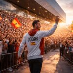 jódar reçoit une ovation mémorable à sa sortie de la caja mágica, un moment chargé d'émotion salué par tous les spectateurs.