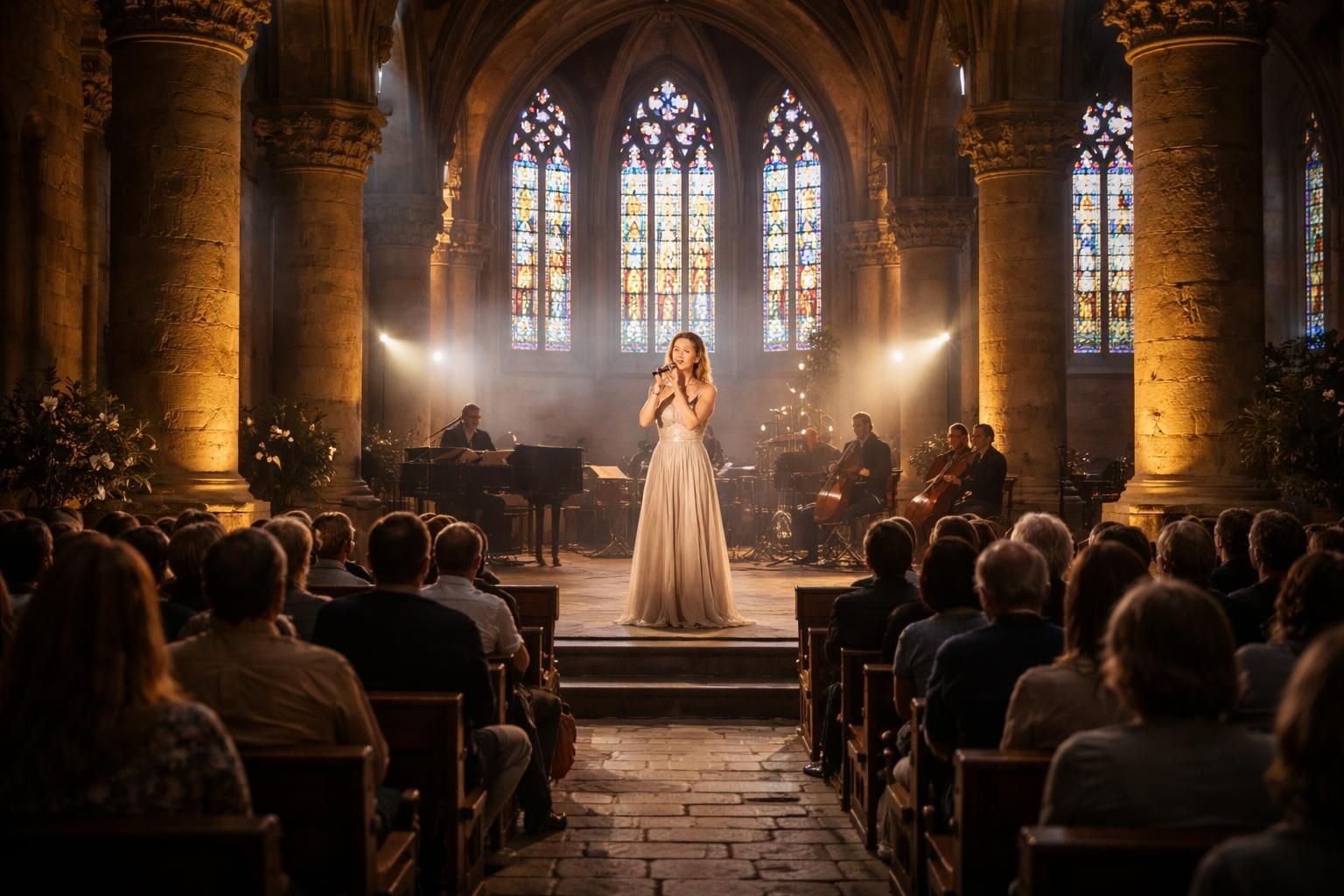 ne manquez pas le concert exceptionnel de julie zenatti au cœur de l’église abbatiale de thiron-gardais, un événement unique présenté par l’écho républicain.