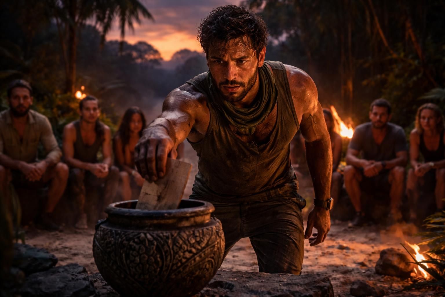 découvrez koh-lanta 2026 : les reliques du destin sur tf1+. un aventurier met tout en jeu lors du conseil décisif dans cette nouvelle saison pleine de suspense et de défis.