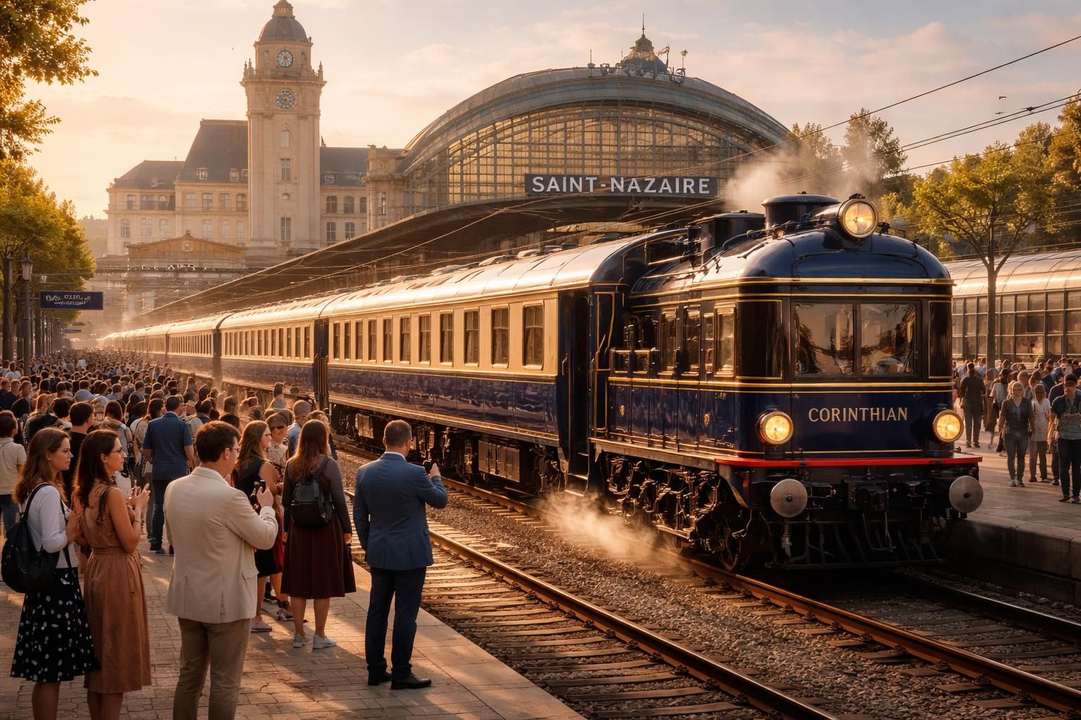 l’orient express corinthian fait ses adieux à saint-nazaire ce samedi 2 mai, marquant la fin d'une époque emblématique. ne manquez pas cet événement exceptionnel.
