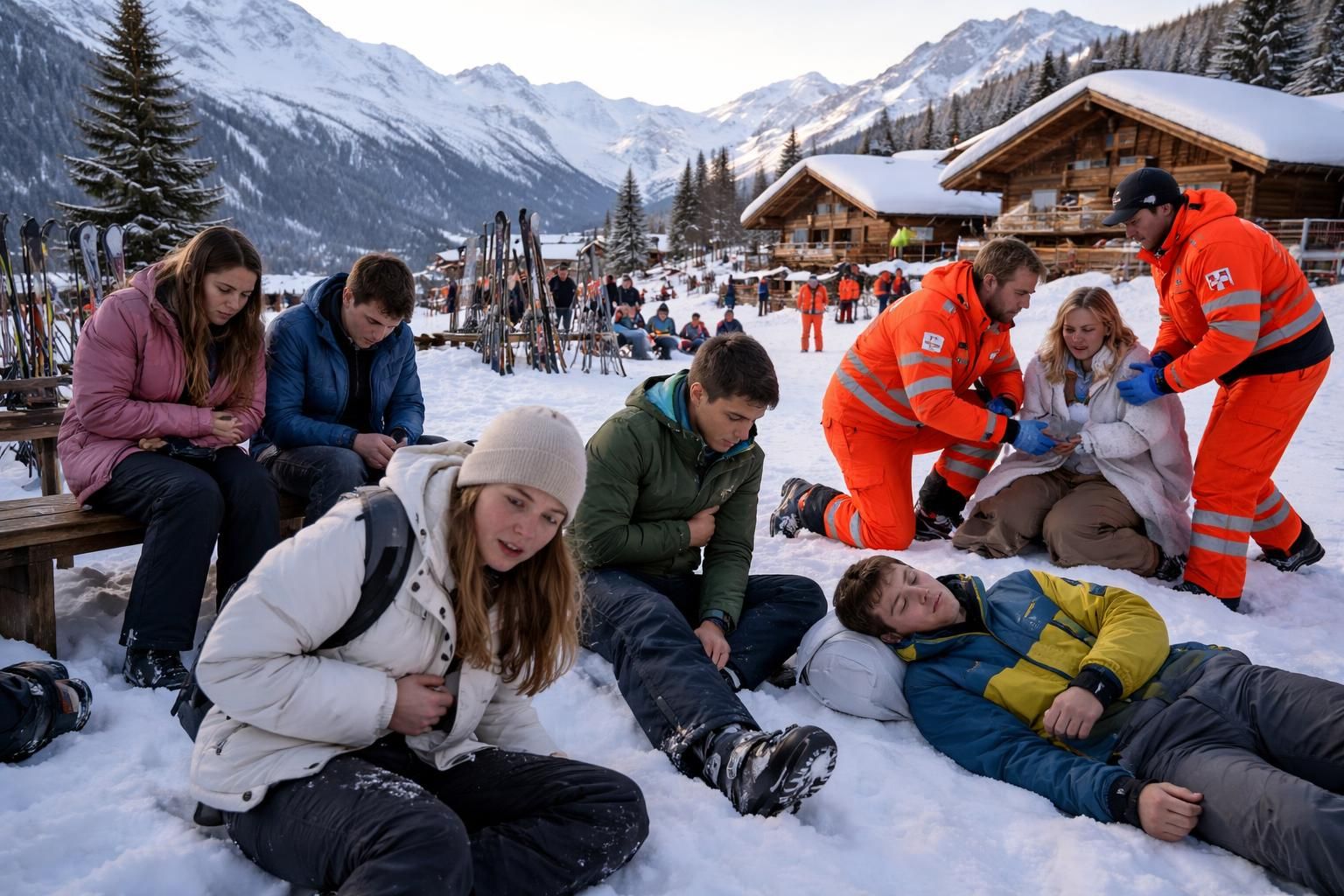à la plagne, près de 90 jeunes ont été victimes d'un malaise collectif accompagné de troubles digestifs. découvrez les causes et l'évolution de cette situation préoccupante.