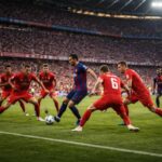 découvrez comment le bayern munich a tenu bon à dix contre onze lors d’un match intense face au fc barcelone à l’allianz arena.