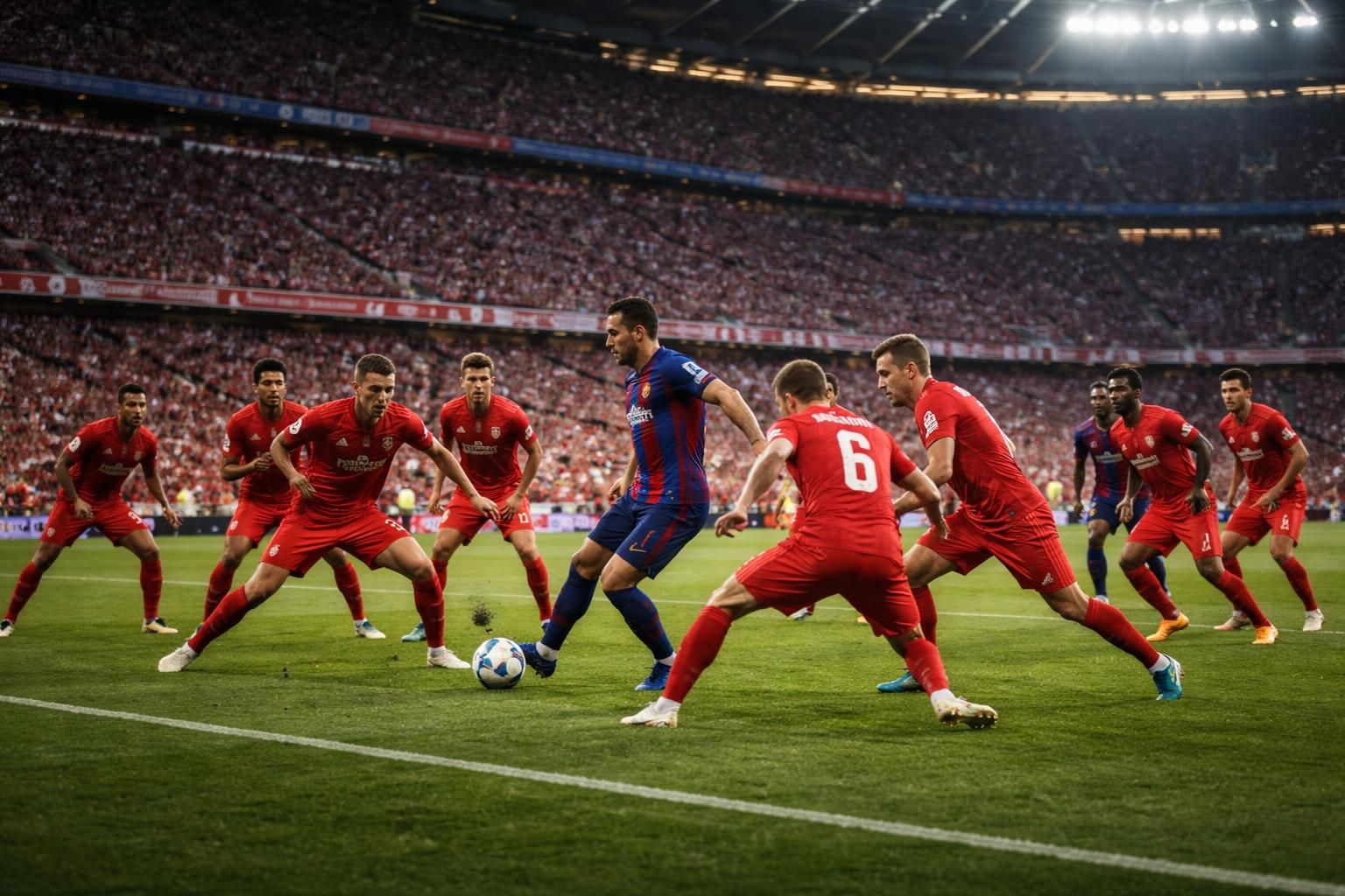 découvrez comment le bayern munich a tenu bon à dix contre onze lors d’un match intense face au fc barcelone à l’allianz arena.