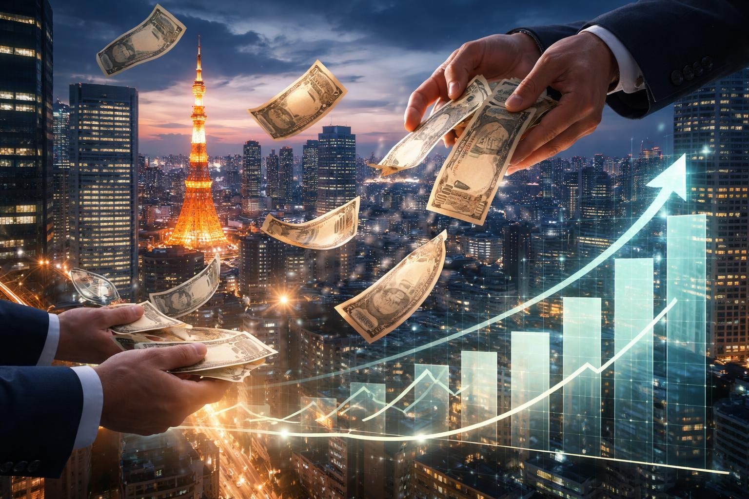 le japon intervient pour stabiliser le yen face à sa forte dépréciation, alors que la devise connaît une envolée importante selon plusieurs sources.