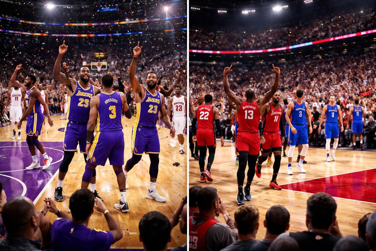 les lakers s'imposent à portland malgré l'absence de luka doncic et austin reaves, pendant que miami assure une victoire convaincante contre les clippers à domicile.