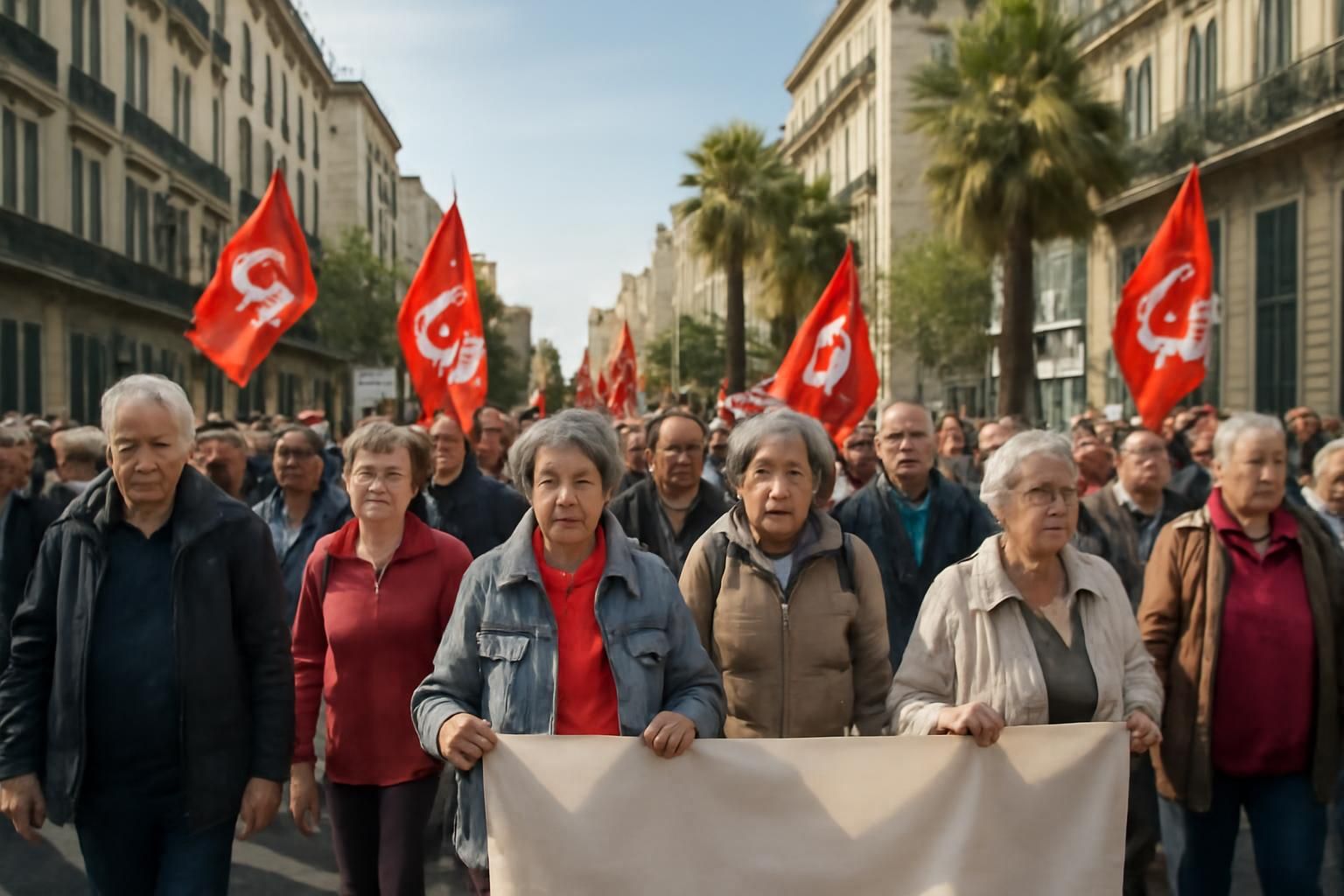 découvrez comment la cgt retraités de marseille organise une manifestation dans les rues pour défendre leurs droits et faire entendre leurs revendications.