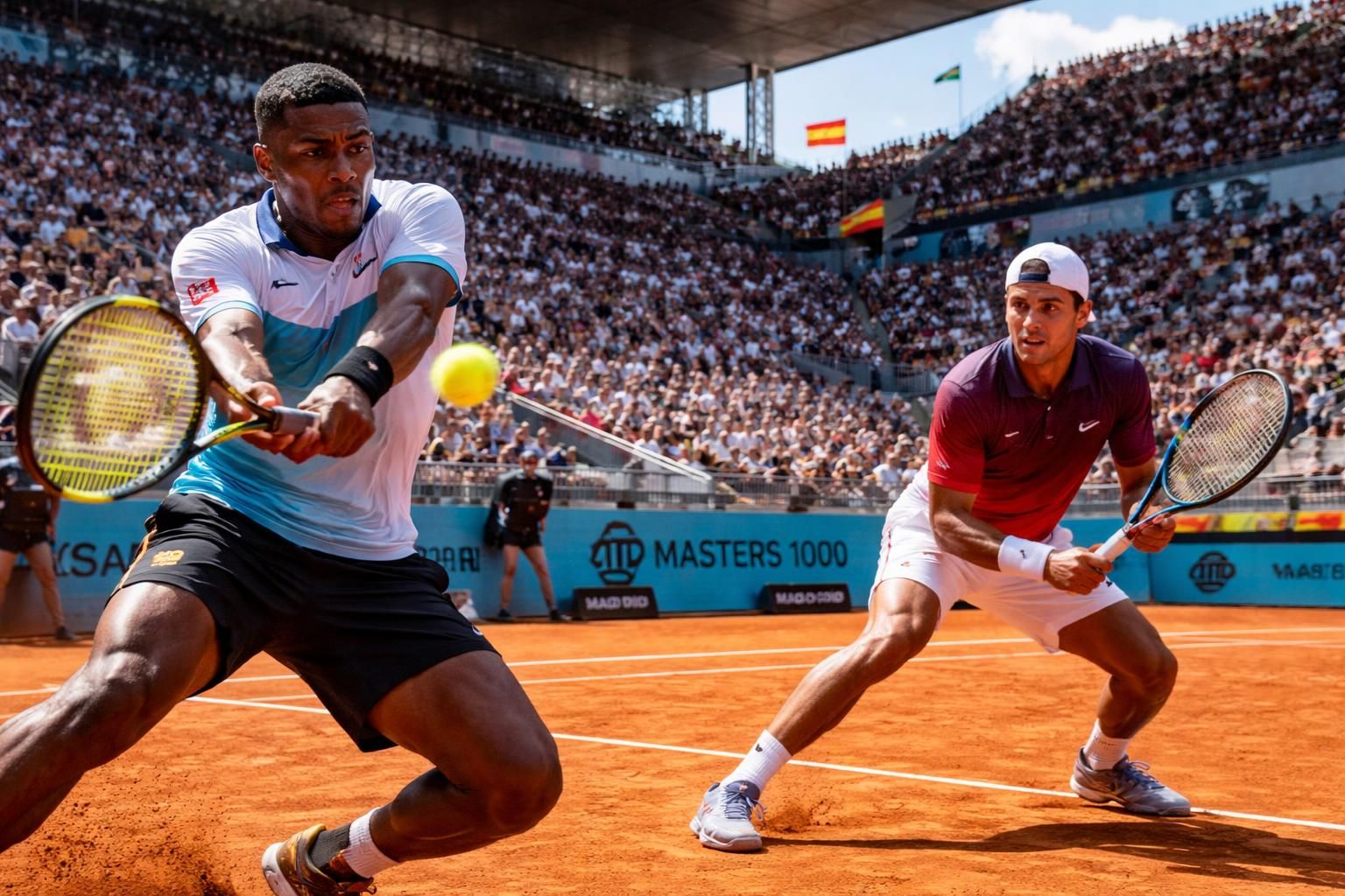 suivez en direct le duel passionnant entre arthur fils et emilio nava lors du masters 1000 de madrid sur rmc sport, pour une confrontation pleine de suspense et d'intensité.