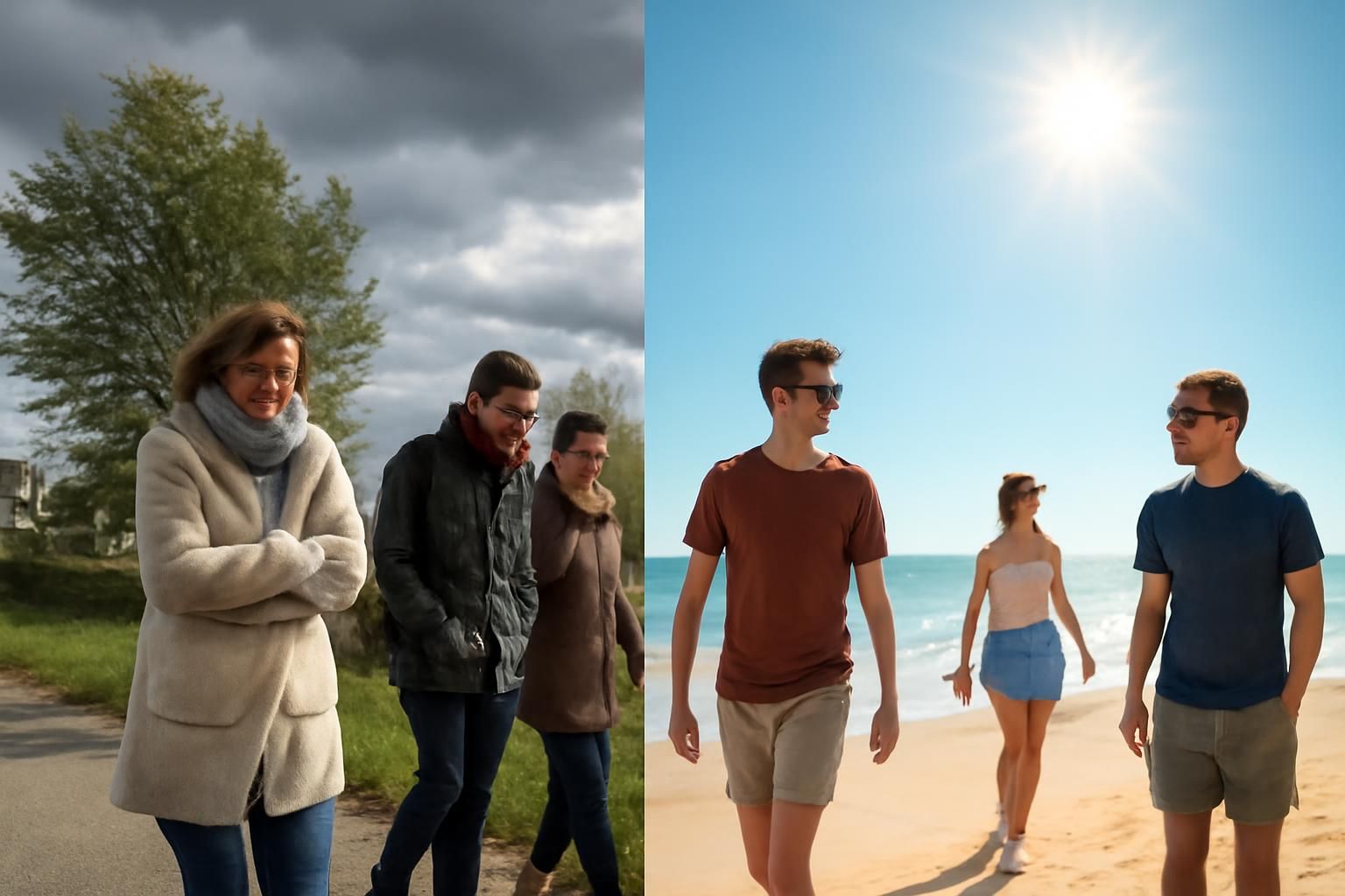 découvrez la météo du jour avec un refroidissement marqué dans le nord tandis que le sud profite d'une ambiance estivale et ensoleillée. préparez-vous aux contrastes climatiques régionaux.