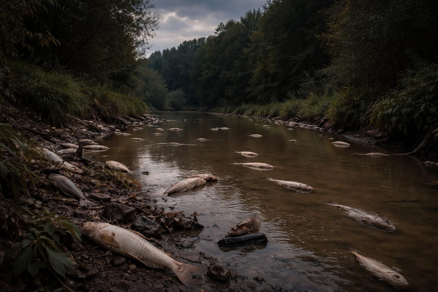 découvrez le mystère en charente où une pollution inexpliquée cause la mort de dizaines de poissons dans un ruisseau, suscitant inquiétude et recherche de solutions.