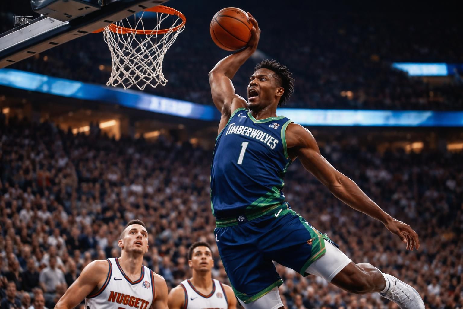 revivez le match intense où anthony edwards a mené minnesota à l’égalisation contre denver avec une performance spectaculaire en nba.