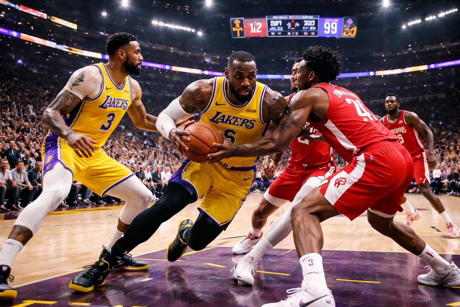 revivez le duel électrisant entre les los angeles lakers et les houston rockets du 29 avril 2026, un match palpitant qui a tenu les fans de nba en haleine jusqu'à la dernière seconde.