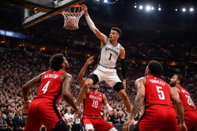 NBA-Playoffs-Wembanyama-et-les-Spurs-en-action-les-Rockets-prets-a-repondre-aux-attentes--640x427 Sanctions sévères pour Berthoumieu et Feleu : une fin de saison abruptement interrompue, les joueuses contestent la décision!