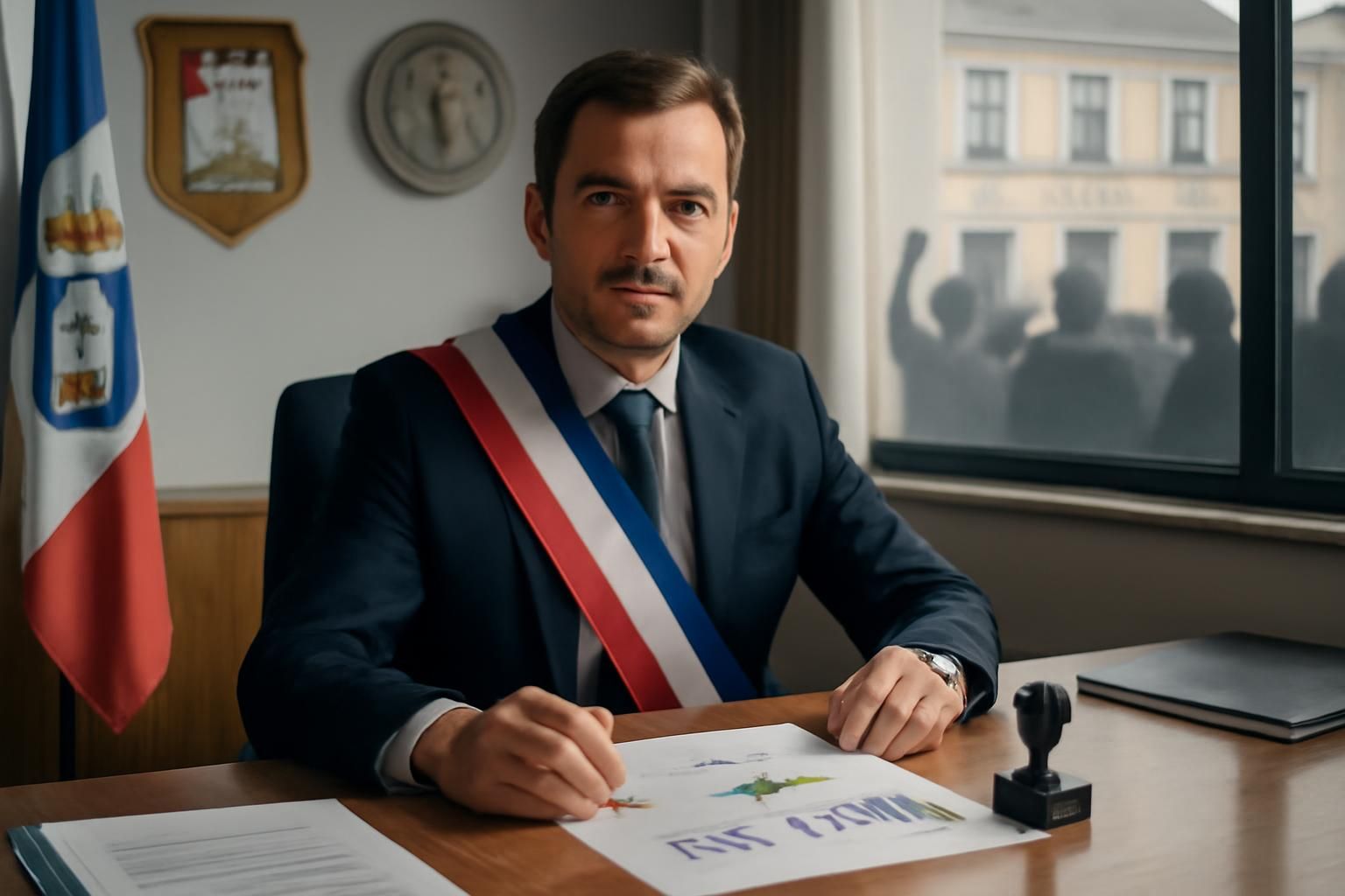 nouvellement élu maire, il augmente son indemnité mensuelle de 1 500 à 4 000 euros, provoquant une importante polémique dans la commune.