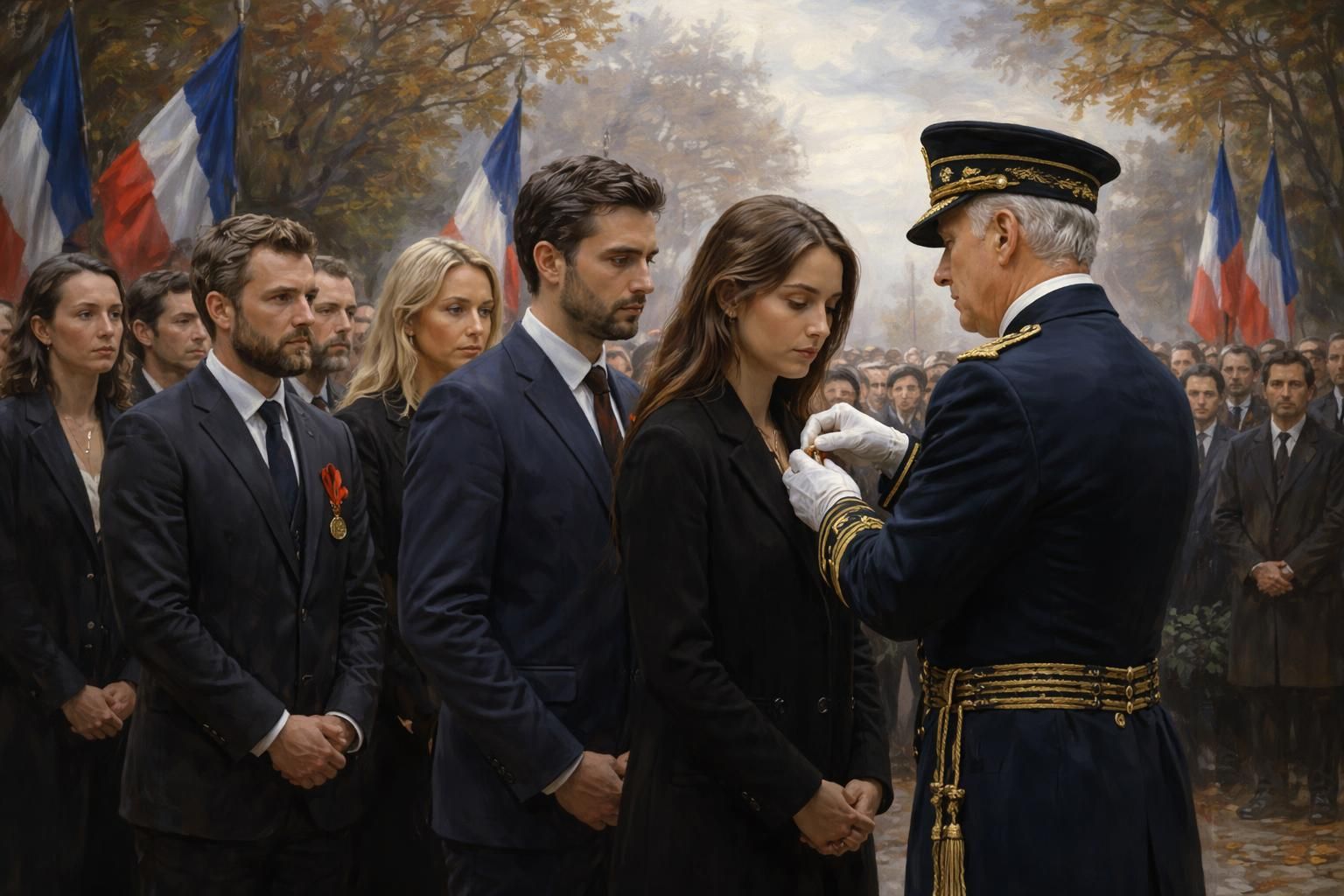 en novembre, la légion d'honneur est remise aux héros du bataclan, honorant leur courage et leur engagement exceptionnel pour la défense de la vie.