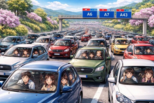 Paques-sur-les-routes-des-centaines-de-milliers-dautomobilistes-envahissent-lA6-lA7-et-lA43-640x427 Le nouveau break Dacia : une arrivée imminente à ne pas manquer !