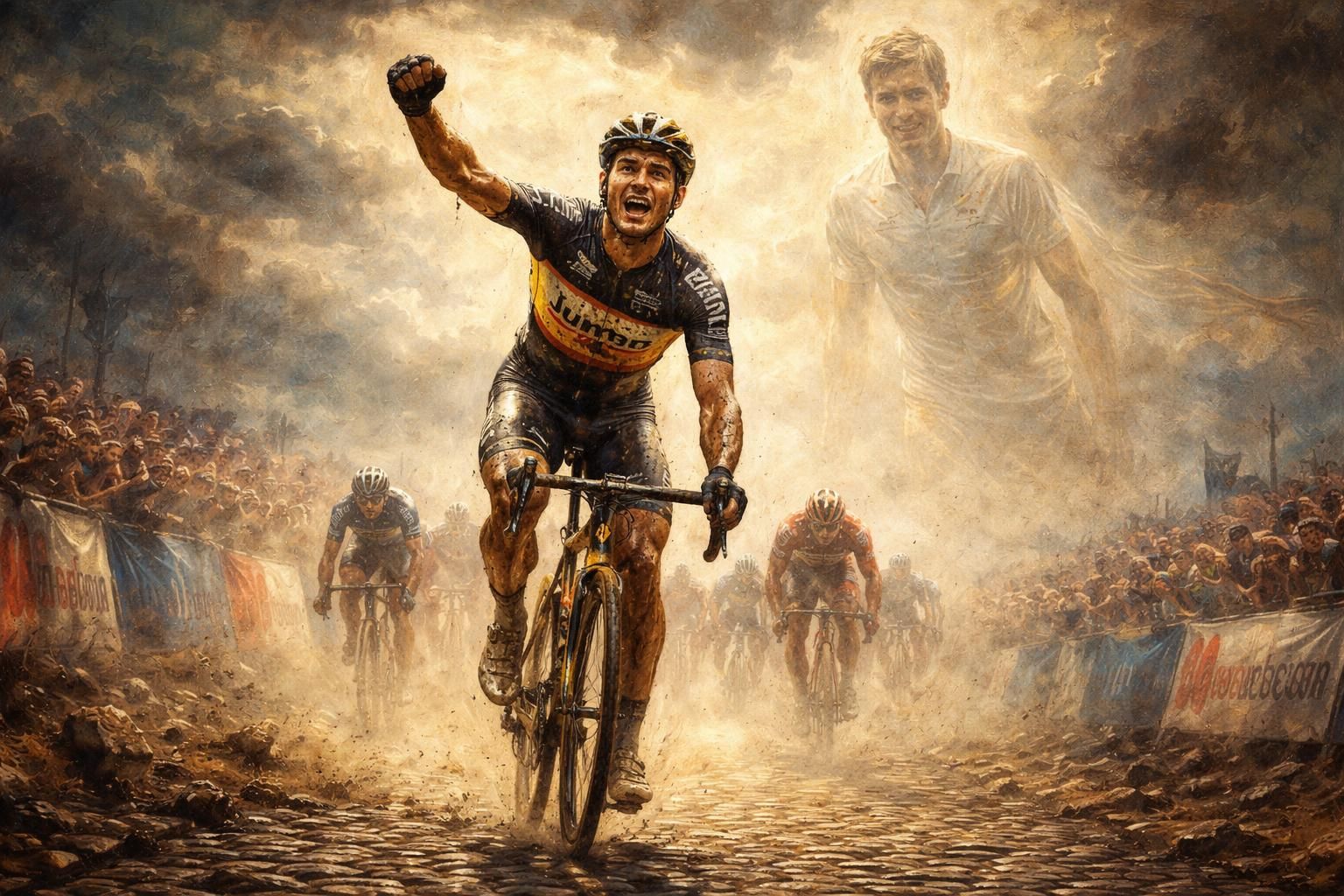 découvrez comment wout van aert dédie sa victoire à paris-roubaix à la mémoire de michael, son coéquipier disparu en 2018, dans une émotion intense.