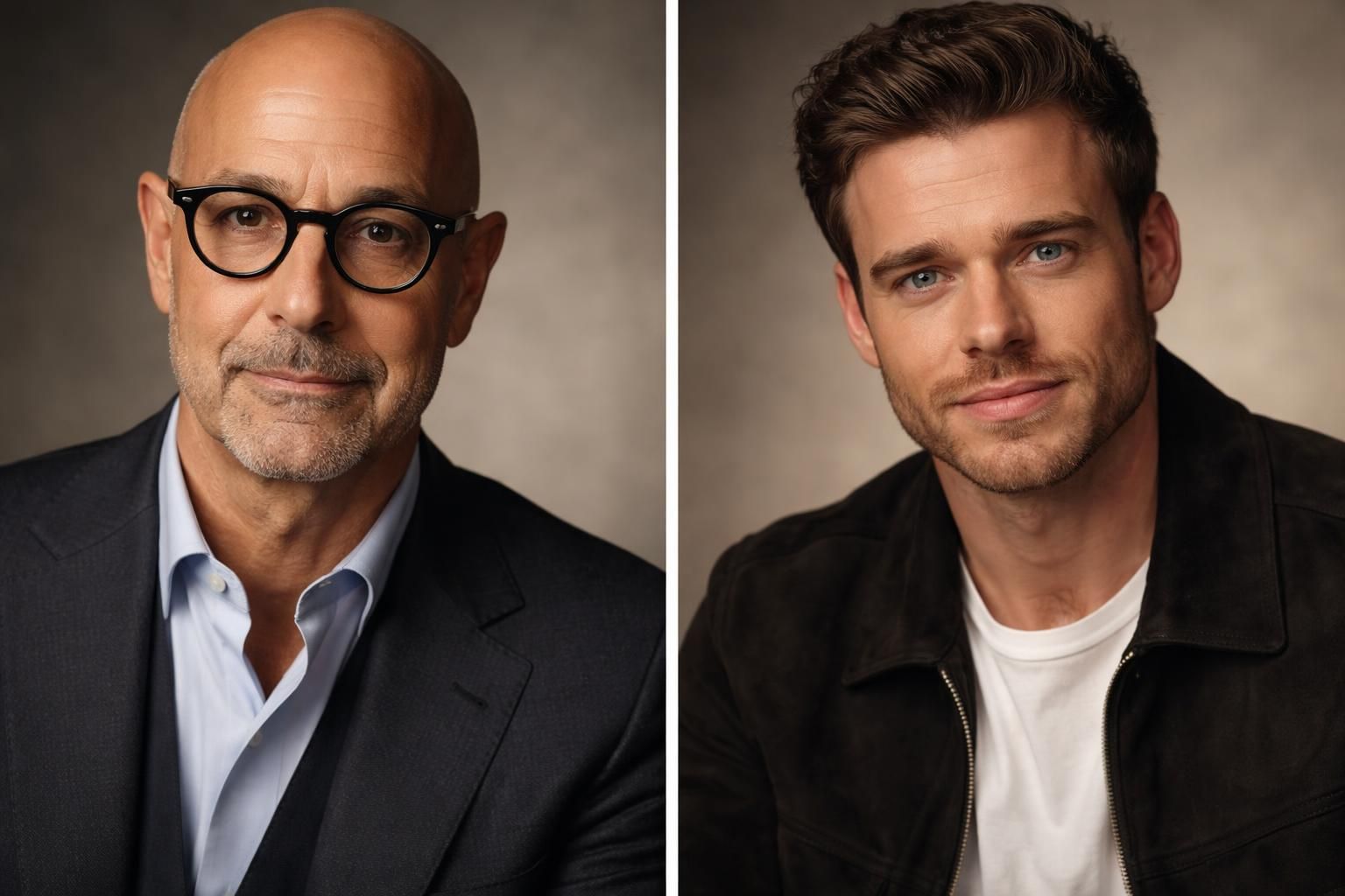 découvrez des portraits exclusifs de stanley tucci et richard madden en images sur allociné, avec des clichés rares et des interviews inédites.