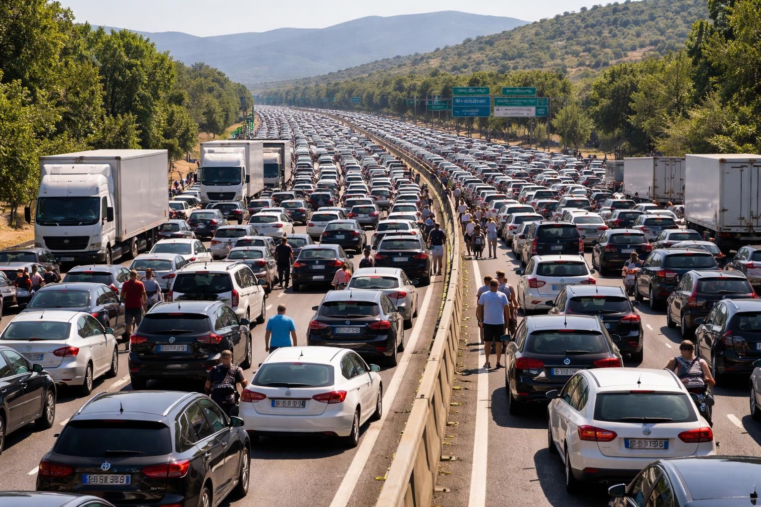 découvrez pourquoi l'autoroute a7 est paralysée par des centaines de milliers de véhicules lors de cette journée exceptionnellement difficile, avec des explications détaillées sur les causes et les conséquences.