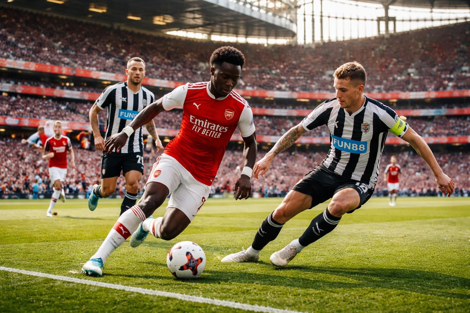 suivez en direct le match palpitant entre arsenal et newcastle, un choc incontournable de la premier league, sur football.fr avec commentaires en temps réel et analyses expertes.