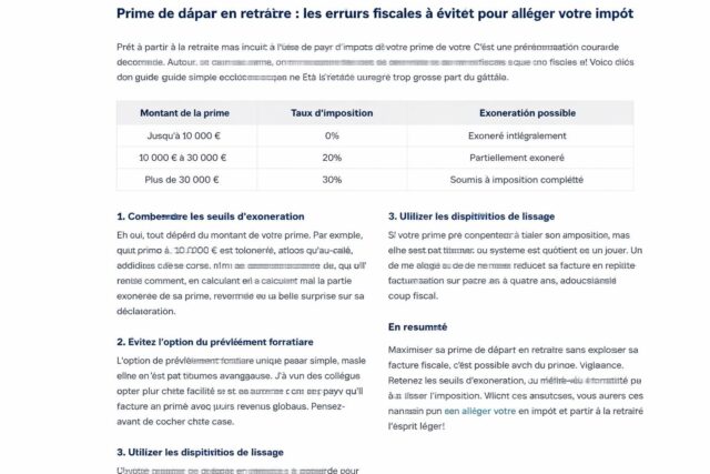 Prime-de-depart-a-la-retraite-Comment-eviter-les-erreurs-fiscales-pour-alleger-votre-facture-dimpots-640x427 Comment optimiser vos investissements pour une retraite sereine et confortable ?