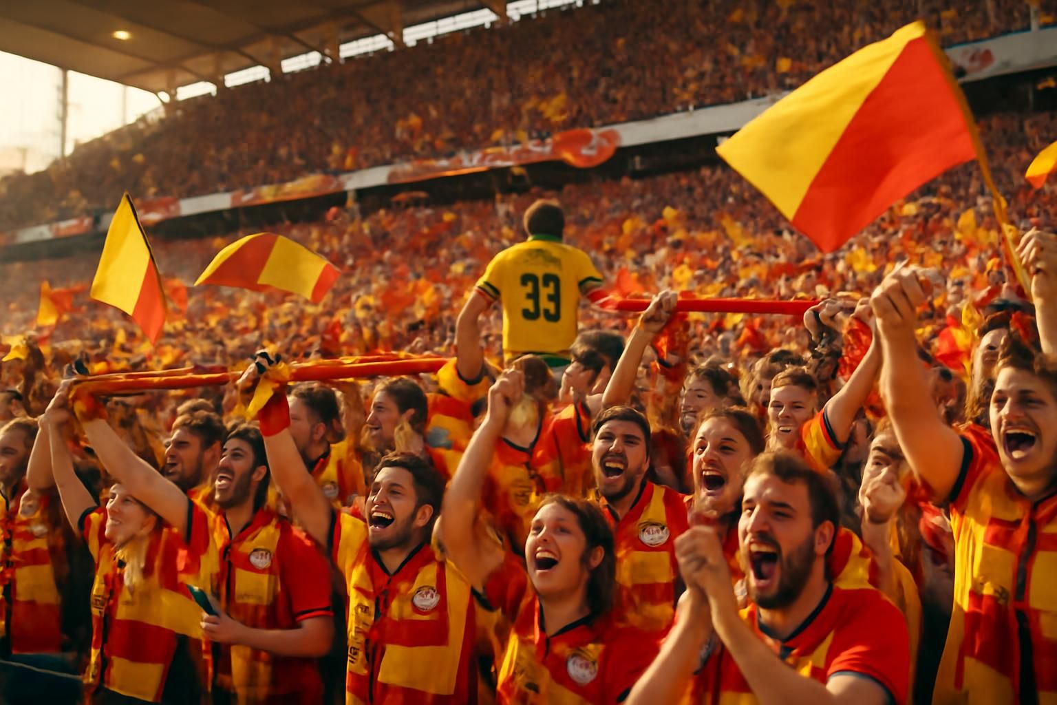 découvrez l'ambiance exceptionnelle au stade bollaert où une foule de supporters s'est rassemblée pour encourager christophe gleizes lors du match du rc lens.