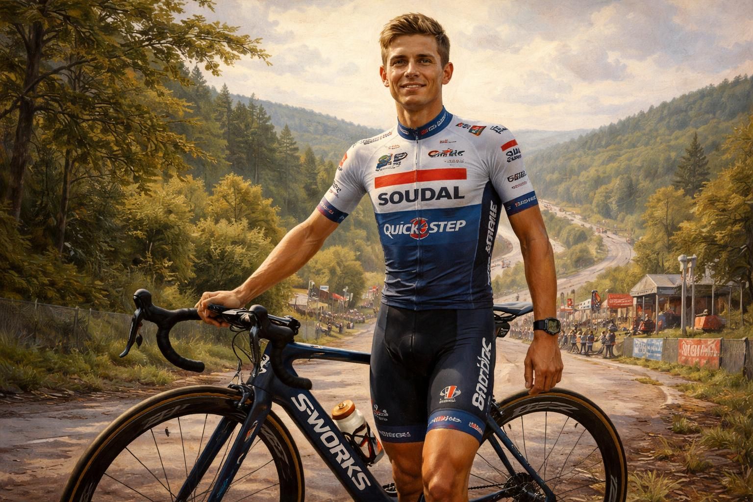 remco evenepoel fait le point sur sa condition physique avant liège-bastogne-liège et se déclare « plutôt pas mal », prêt à relever le défi sportif.