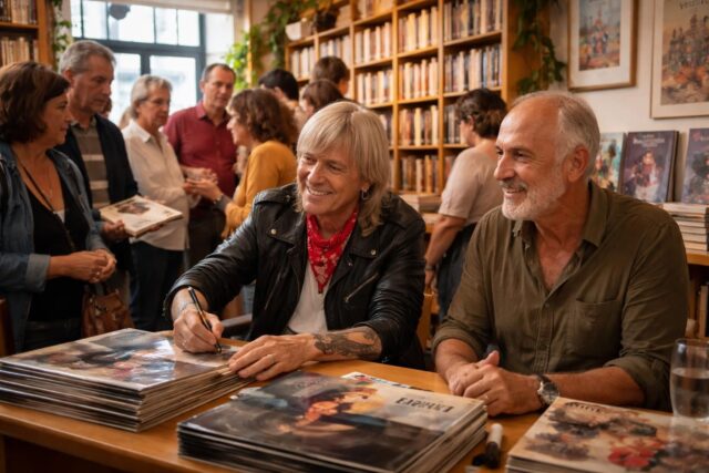 Renaud-en-seance-de-dedicaces-chez-Philippe-Poutou-libraire-bordelais-Yahoo-Life-France-640x427 Hiram Iyodi : « Nelly Chatué-Diop, une figure emblématique d'une génération audacieuse » - Actu Cameroun