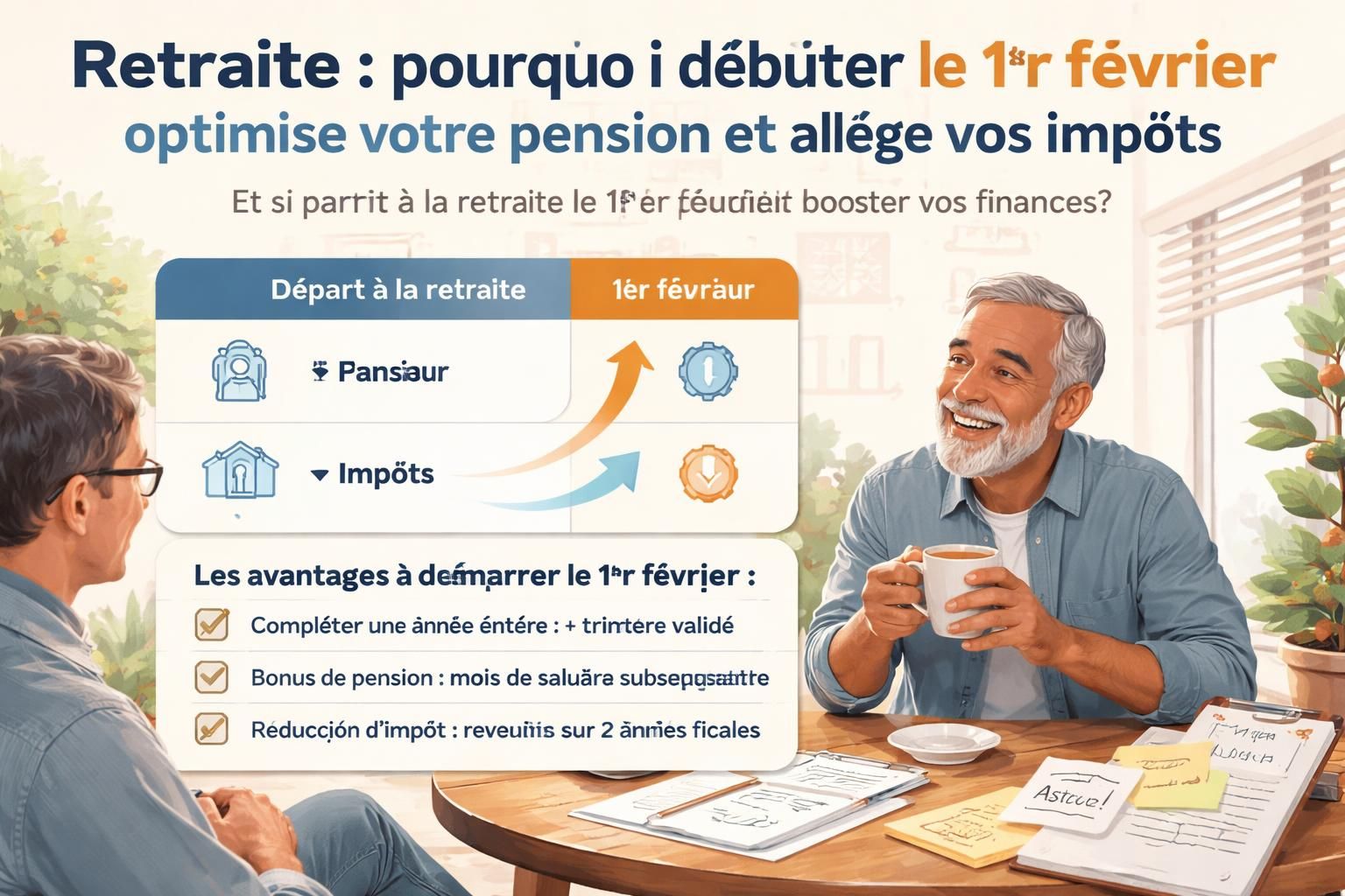 découvrez pourquoi commencer votre retraite le 1er février peut maximiser votre pension et réduire vos impôts. optimisez votre départ en retraite grâce à nos conseils experts.