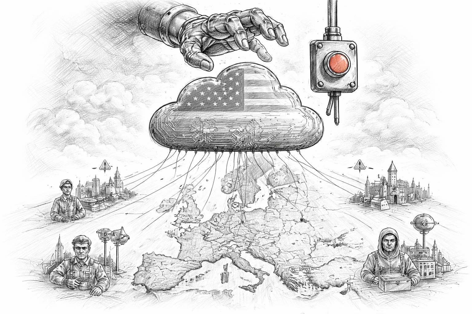 découvrez comment la dépendance au cloud américain expose plusieurs pays européens à des risques de sécurité nationale, notamment face à la menace d'un 'kill switch'. analyse des enjeux et des vulnérabilités.