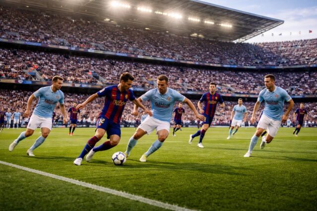 Suivez-en-direct-le-choc-Barca-vs-Celta-Vigo-sur-Sports.fr_-640x427 Revivez l'action en direct : Crystal Palace s'impose 1-0 face à KuPS Kuopio grâce à un but décisif d'Uche - RTBF
