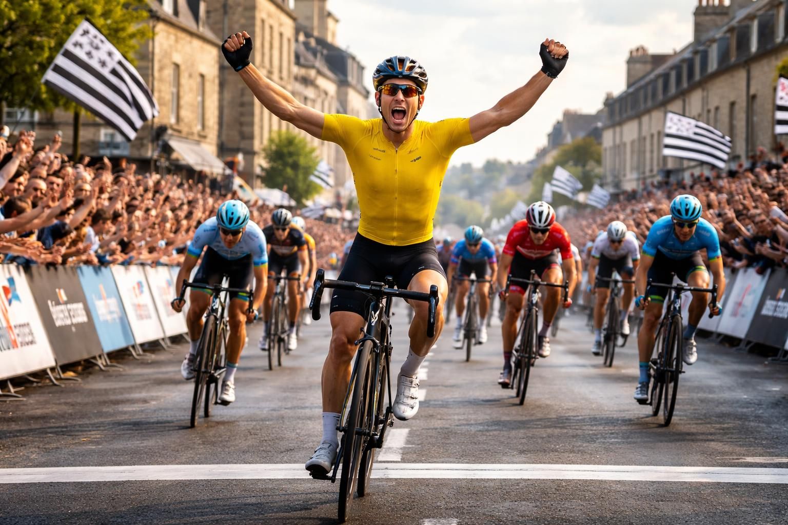 suivez le tour de bretagne 2026 avec halvor dolven qui prend la tête en s'emparant du maillot jaune après une deuxième étape pleine d'émotions et de surprises.