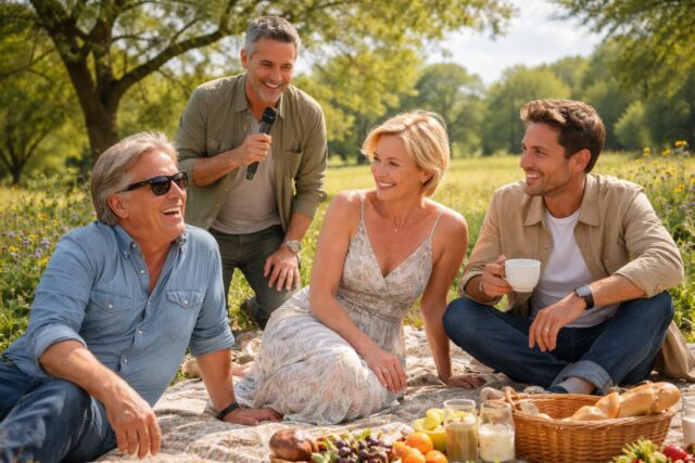 Un-Dimanche-Champetre-avec-Frederic-Lopez-Rencontre-Inedite-entre-Gilbert-Montagne-Anne-Elisabeth-Lemoine-et-Paul-de-Saint-Sernin-640x427 « Que voulez-vous que j’en fasse ? » : Cyprien des 12 Coups de midi dévoile le destin étonnant de ses nombreux cadeaux