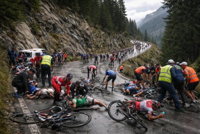 VIDEO.-Tour-des-Alpes-chute-spectaculaire-des-le-1er-kilometre-provoquant-plusieurs-abandons-et-larret-premature-de-la-course-640x427 Les athlètes bretons brillent avec éclat aux Pré-France de Rennes - Le Télégramme