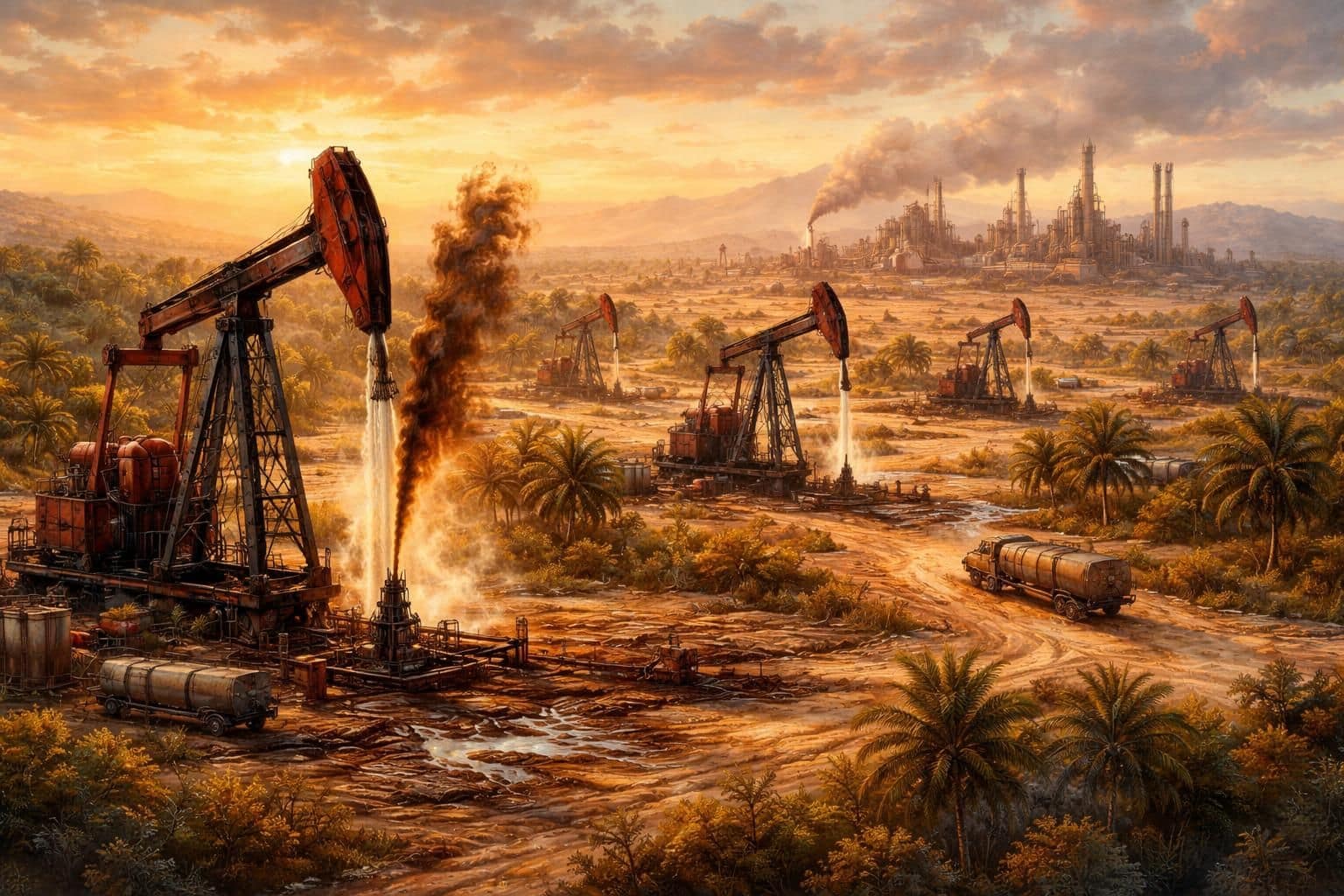 le venezuela exploite actuellement 8 491 puits pétroliers, atteignant une production quotidienne d'un million de barils, selon energynews.pro.