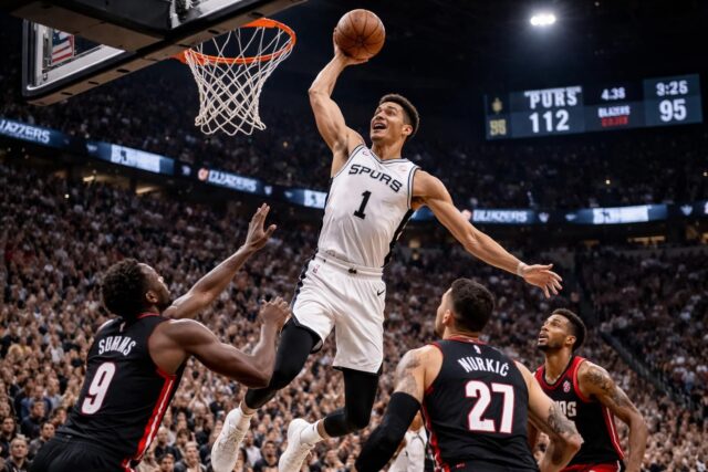 Victor-Wembanyama-brille-avec-27-points-lors-de-son-retour-San-Antonio-creuse-lecart-contre-Portland-Le-Monde.fr_-640x427 Ligue 1 Mobilis : JSK et PAC face à un défi crucial pour grimper au classement - La Gazette du Fennec