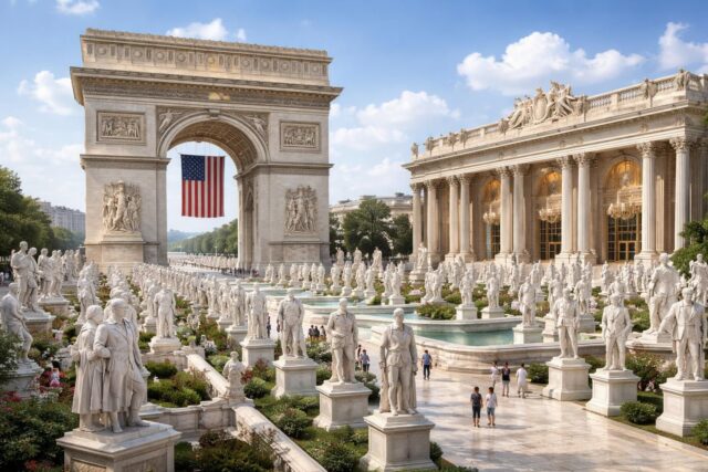 A-Washington-lextravagance-monumentale-de-Trump-le-plus-haut-arc-de-triomphe-du-monde-une-salle-de-bal-gigantesque-et-250-statues-de-heros-americains-640x427 « Vivement Dimanche » du 3 mai 2026 : raisons de la déprogrammation persistante et perspectives de retour - Fémin Actu