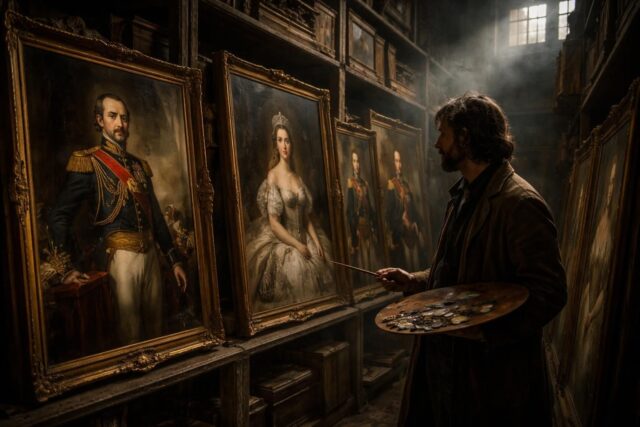 A-la-decouverte-de-lartiste-mysterieux-derriere-les-portraits-imperiaux-oublies-dEugenie-et-Napoleon-III-dans-les-reserves-dun-musee-de-lOuest-640x427 La Chronique des Bridgerton : notre théorie exclusive sur le protagoniste central de la saison 5