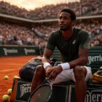 gaël monfils quitte roland-garros, marquant la perte d'un demi-finaliste de grand chelem au talent exceptionnel et à l'esprit combatif, une grande perte pour le tennis français.