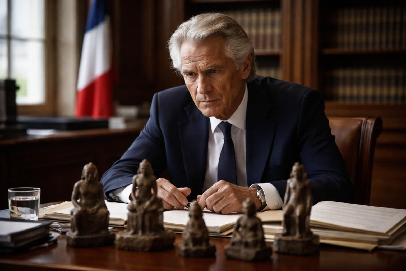 découvrez l'enquête récente impliquant dominique de villepin dans l'affaire des statuettes, une affaire judiciaire qui fait la une.