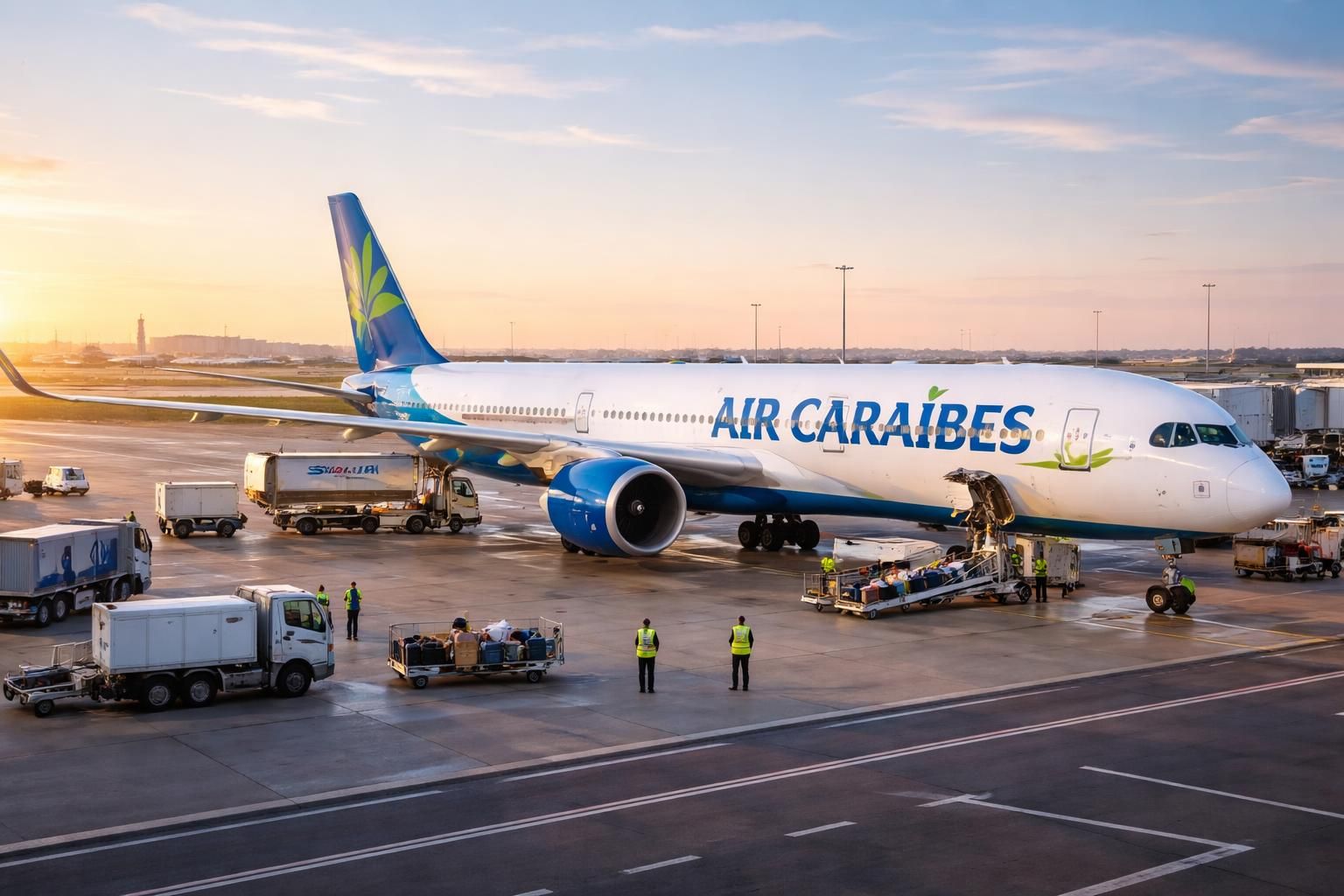 air caraïbes inaugure son nouvel airbus a350-900 sur la route paris-orly – saint-martin, offrant aux passagers une expérience de vol innovante et confortable.