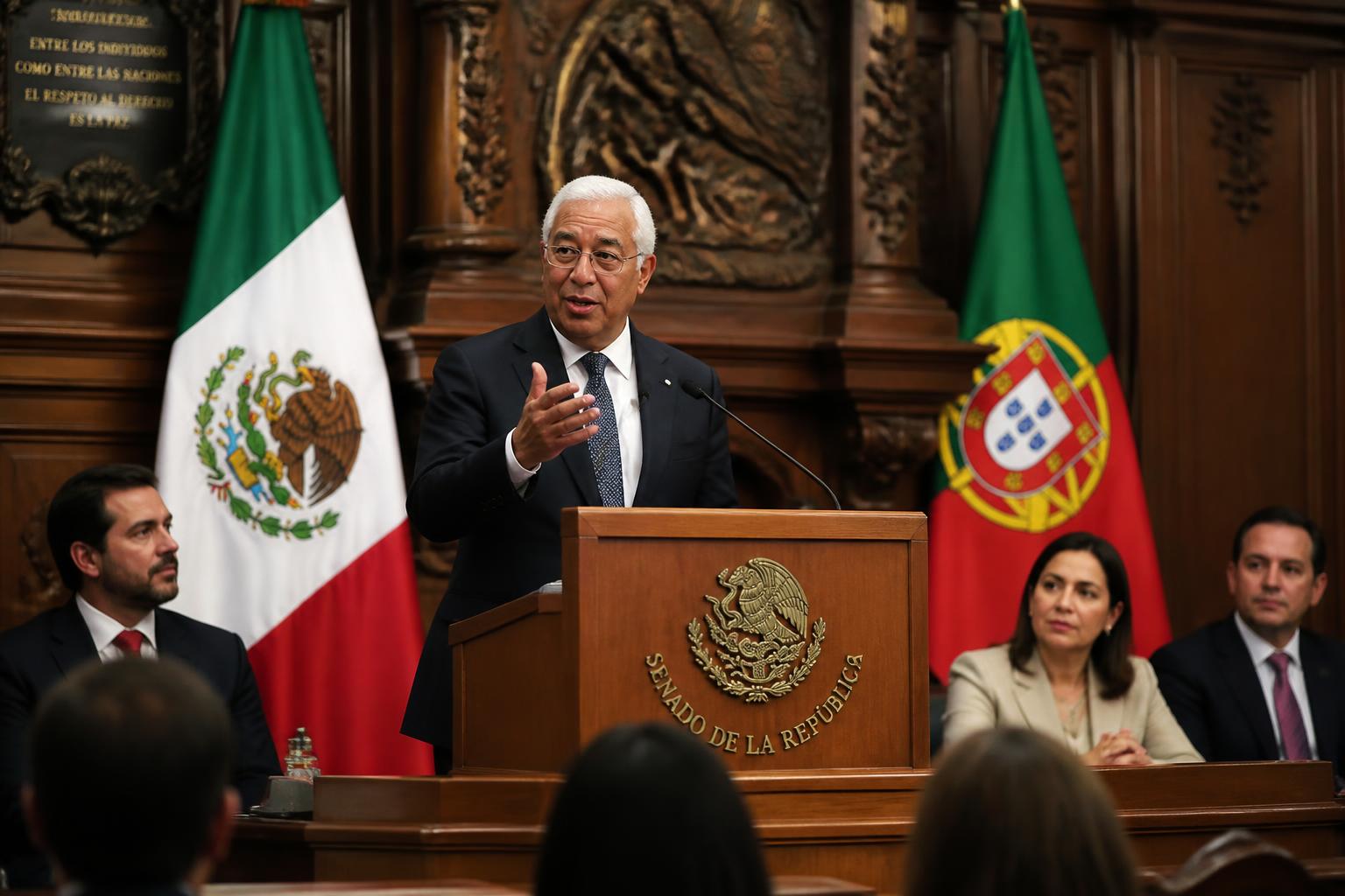 découvrez l'allocution du président antónio costa devant le sénat mexicain, soulignant l'importance d'un dialogue bilatéral renforcé entre les deux nations pour une coopération accrue.