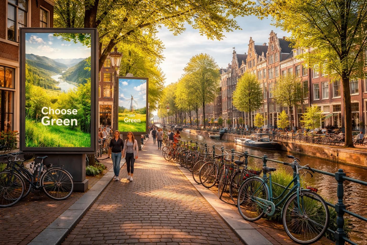 amsterdam interdit les publicités pour la viande et les énergies fossiles afin de promouvoir un avenir plus durable et respectueux de l'environnement.