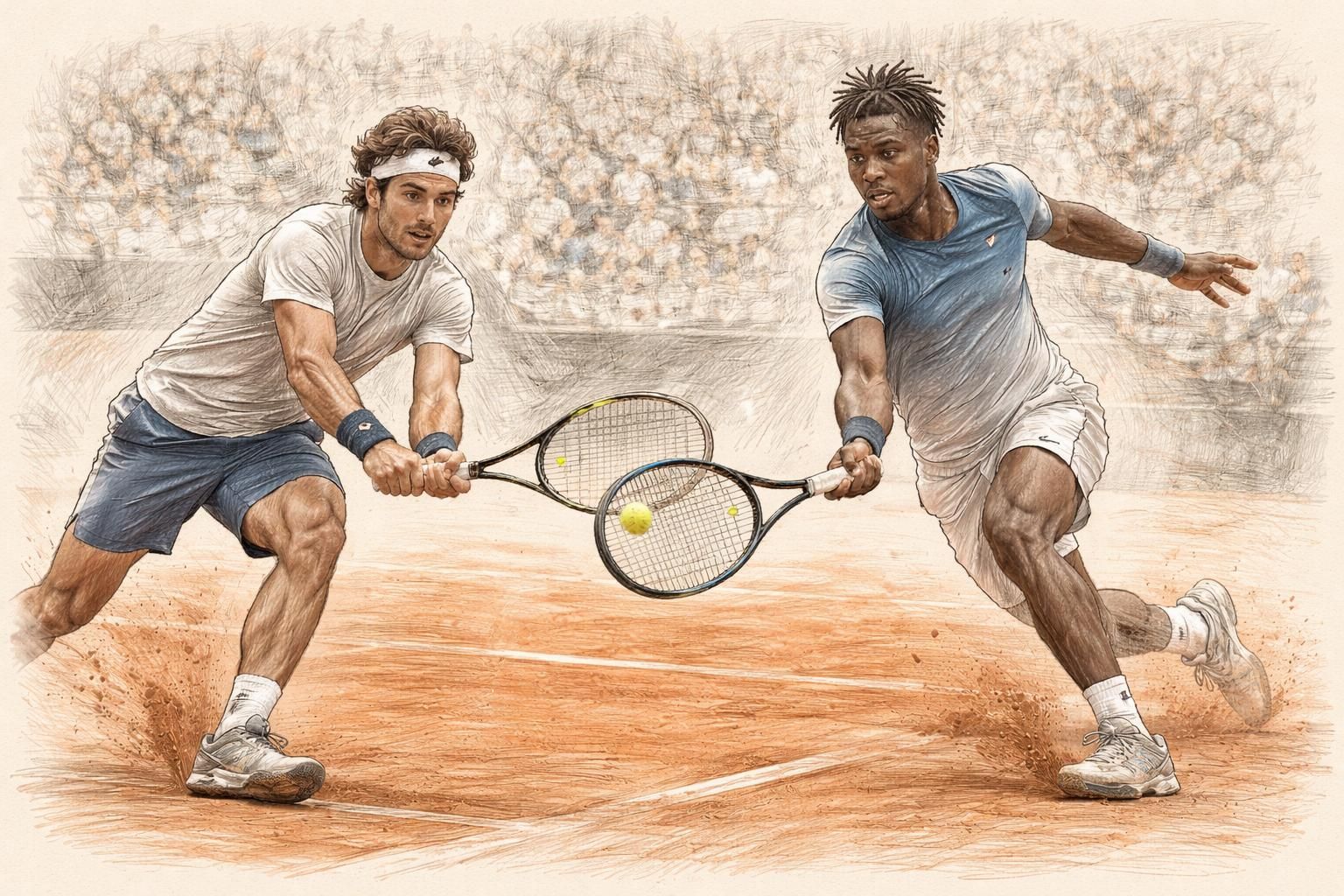 andrea pellegrino rencontre arthur fils au deuxième tour du masters 1000 de rome, samedi 9 mai 2026, pour un affrontement prometteur sur terre battue.