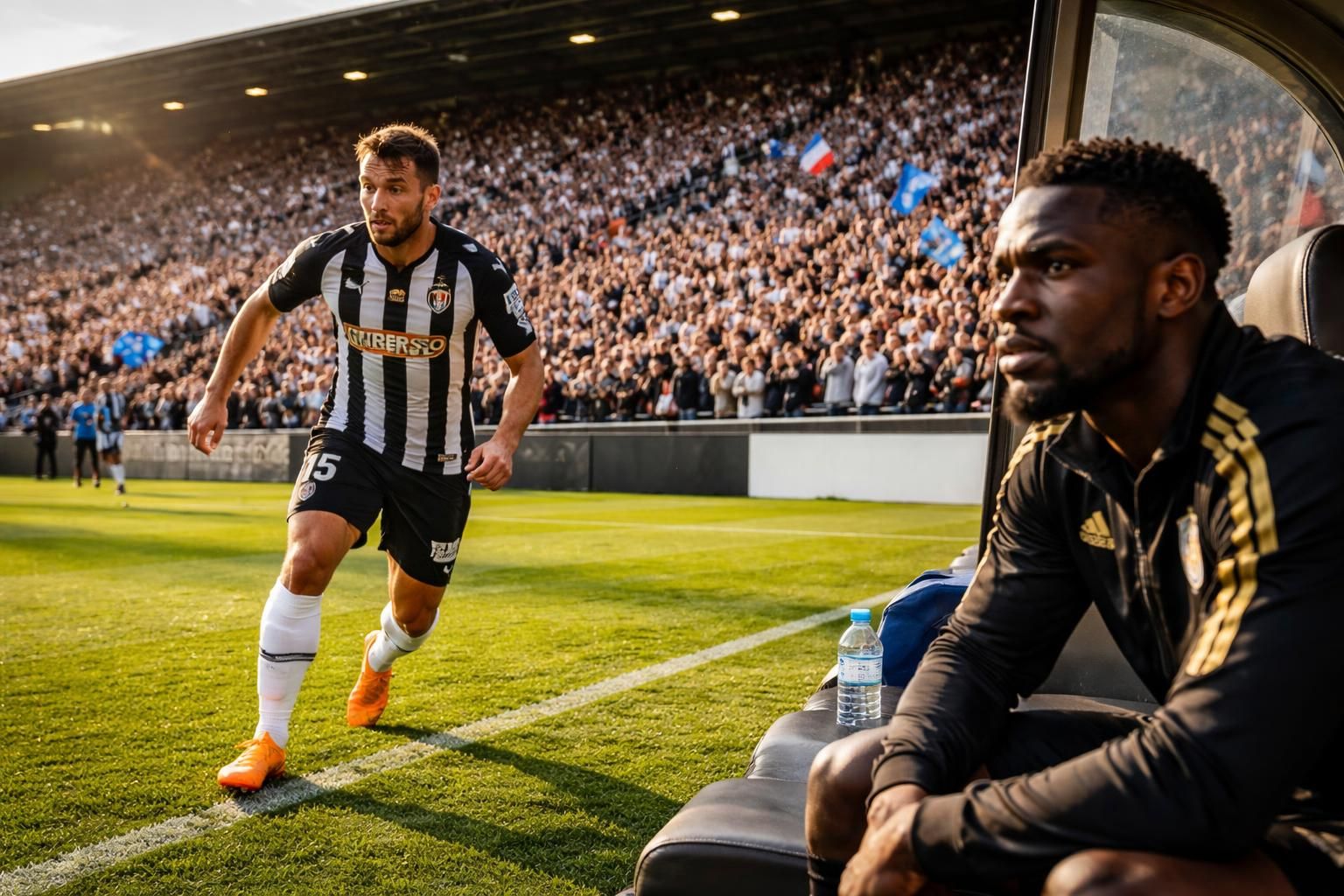 découvrez la composition d'équipe pour l'ultime match au stade kopa entre angers sco et strasbourg avec capelle titulaire et bamba sur le banc.