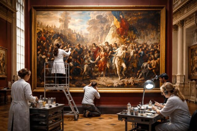 Au-Louvre-Delacroix-redonne-vie-aux-Couleurs-restauration-eclatante-du-chef-doeuvre-sur-les-Croises-a-Constantinople-640x427 Eurovision 2026 : Plongez dans la première prestation captivante de Monroe lors de la deuxième demi-finale