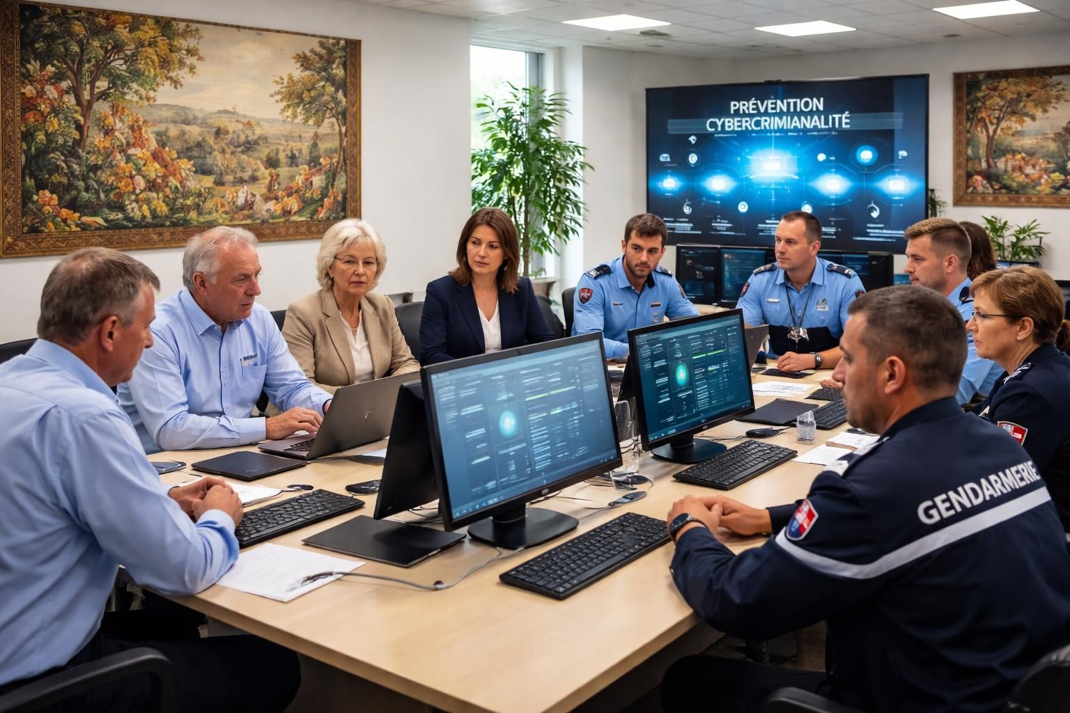 à aubusson, les anciens collaborateurs de philips collaborent avec la gendarmerie de la creuse pour renforcer la prévention contre la cybercriminalité, alliant expertise et sécurité locale.