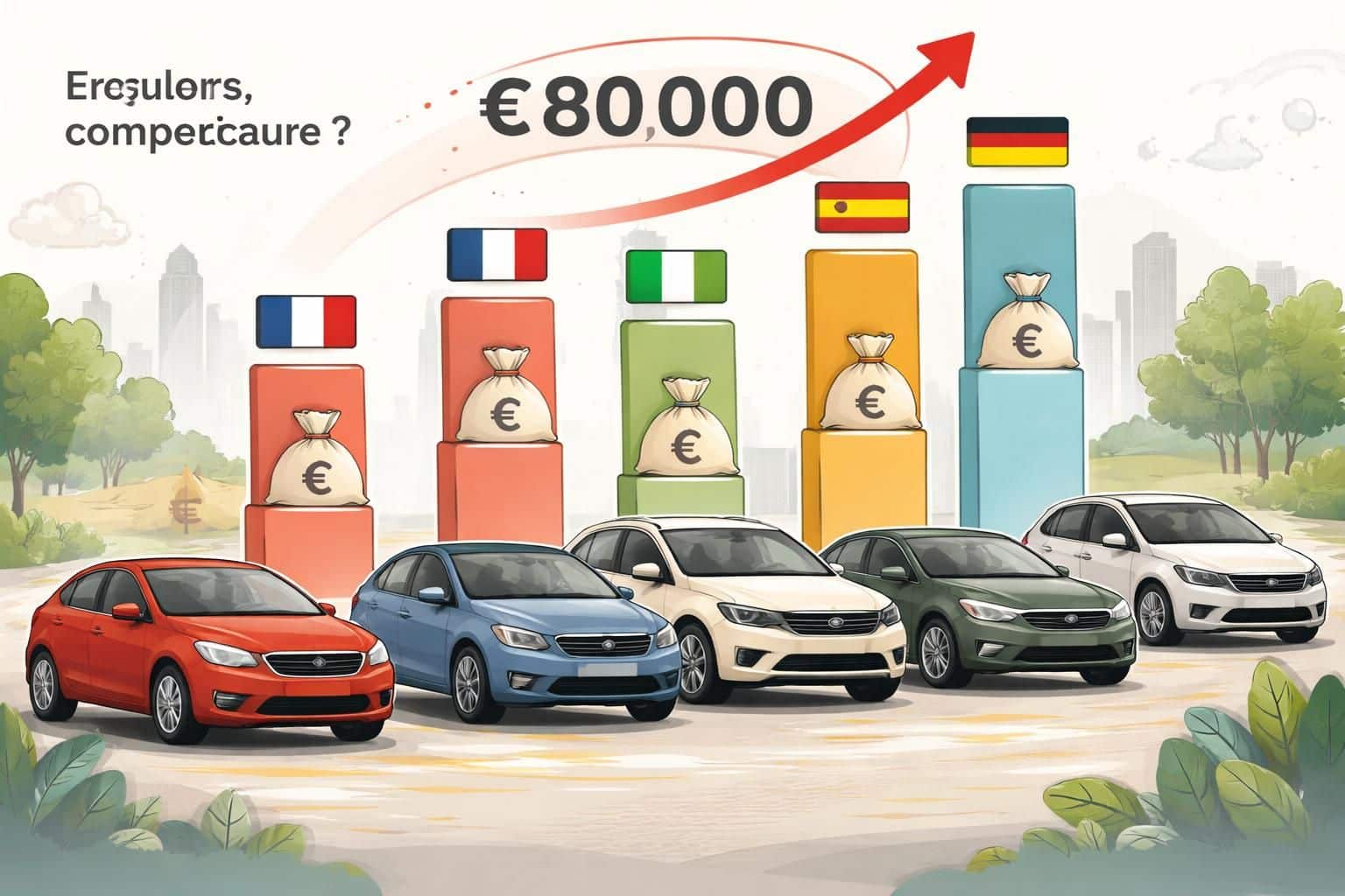 découvrez comment le malus écologique en france peut atteindre jusqu'à 80 000 € et comparez cette situation avec celle de nos voisins européens en matière de fiscalité automobile écologique.