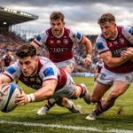 revivez l'essai spectaculaire de l'ubb en champions cup, entre une défense solide et un jeu éclatant, avec jalibert, penaud et bielle-biarrey brillants sur le terrain.